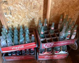 Pop bottles, coke crates