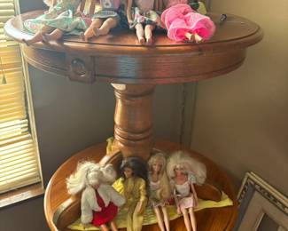 Barbies on end tables