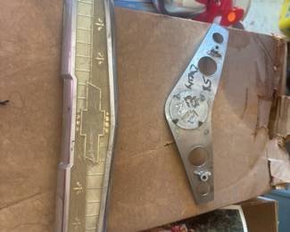 1955 Chevrolet ?BelAir? hood emblem and 58 Chevy emblem