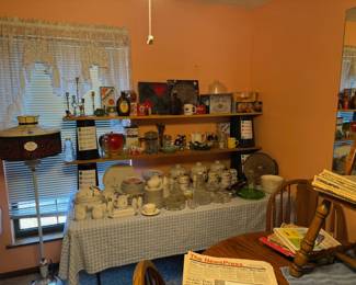 dishes, collectibles,