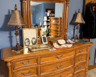 Dresser with mirror