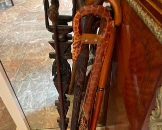 Unique canes from around the world Wildflower Lane Estate Sales Sugar Land -Southwest Houston Experts