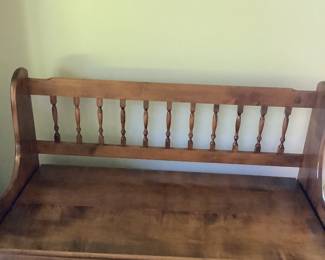 Wood Storage Bench