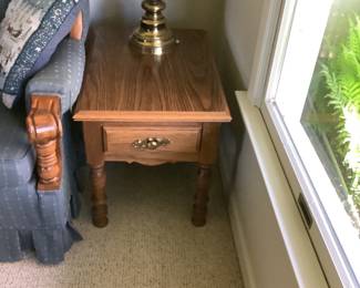 Wood End Table