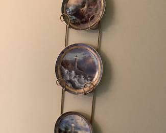 Set of Lighthouse Plates and Rack