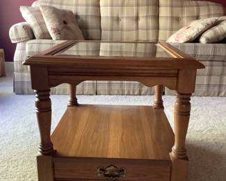 Wood End Table