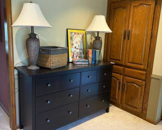 IKEA Hemnes 8-Drawer Dresser, Black-Brown