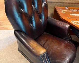 Chesterfield Leather Executive Office Chair