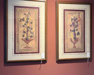 Pair of John Richard "Tassel Hyacinth" Framed Prints