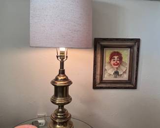 Giant brass lamp