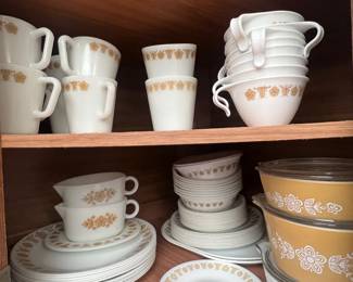 Correlle Gold Butterfly plateware