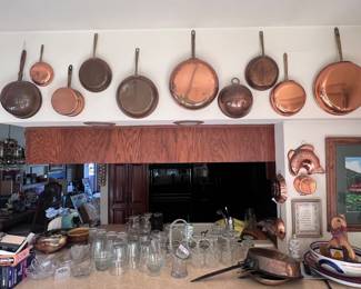 Copper pots galore