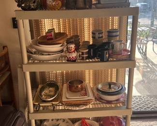 Pretty platters, pottery, everything for the entertainers kitchen