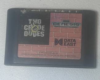 bb Sega Genesis Video Game  Two Crude Dudes Data East, 16Bit