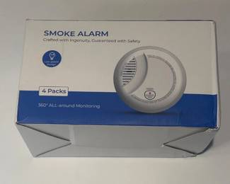 g 4 Pack Independent Smoke Alarm Set w Batteries  Hardware