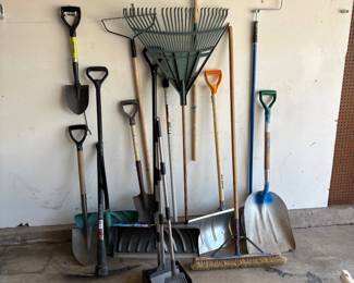 g Assortment of Lawn and Gardening Tools
