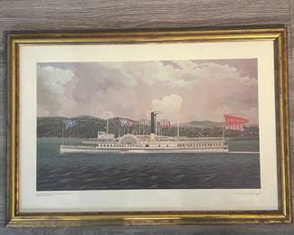 ar Hudson River Steamer Mary Powell Framed Print