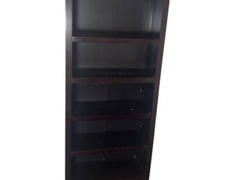 f Tall 5Shelf Bookcase in Dark Finish, Approx. 71.5 H
