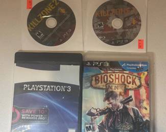 bb PlayStation 3 Game Lot 4 Bioshock Infinite, Killzone 2  3, Battlefield Bad Company