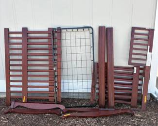 kk Baby Crib Cherry Wood Finish