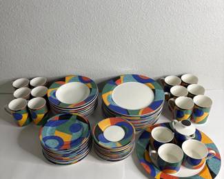 k 63Piece Victoria  Beale Casual Accents Dinnerware Set