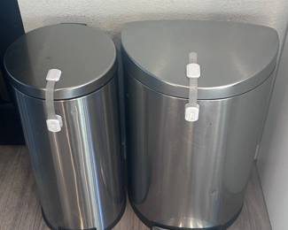 k Stainless Steel Step Trash Cans 2  Kitchen Set