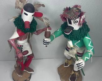 d Large Hopi Style Kachina Dolls