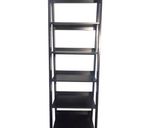 f Modern LadderStyle 5Tier Bookcase Shelf, Espresso Finish, 71 Tall