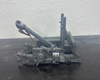 c antique mini english catapult
