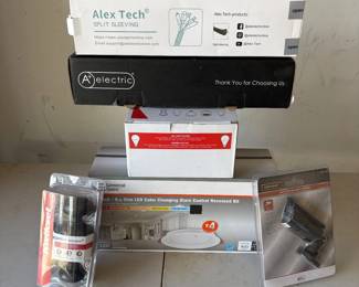 g Home Lighting and Security Lot  Includes LED Fixtures, Door Hardware, and Security Camera