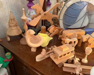 Hand made wood figures