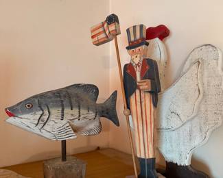 Hand carved wood figures