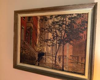 Framed art - street scene