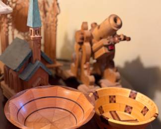 Hand made wood bowls
