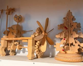 Handmade wood figures