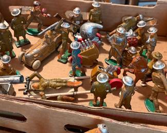 Antique toy soldiers & military
