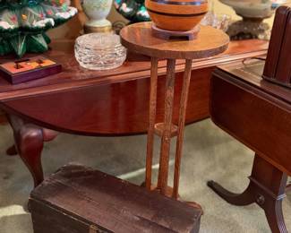 Antique plant stand and box