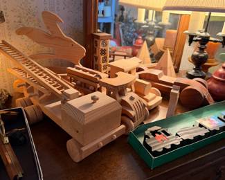 Hand made wooden cars