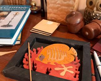 Wood fish puzzle