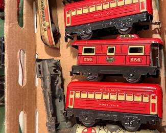 Antique tin train