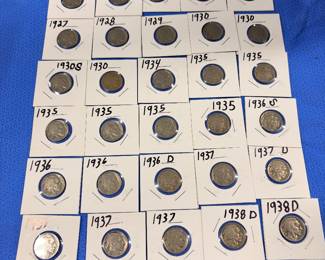 Collection of Buffalo nickels 