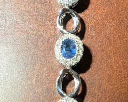 Sapphire diamonds bracelet