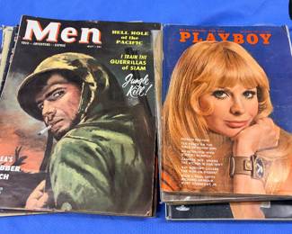 Collection of 1950s and 60s men’s magazines