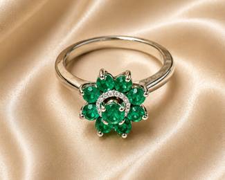 10K gold Emerald ring
