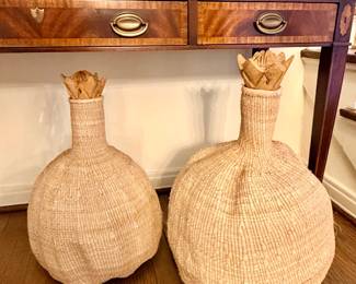 Hand woven garlic gourd baskets - all sizes! Small, medium and large!