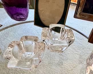Orrefors tea light holders