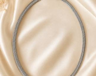 Sterling rope chain necklace