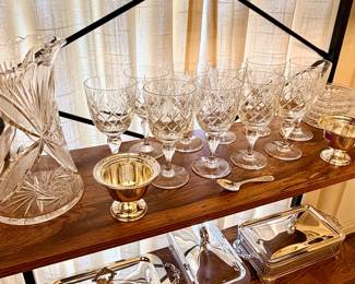 Crystal glasses for days!!