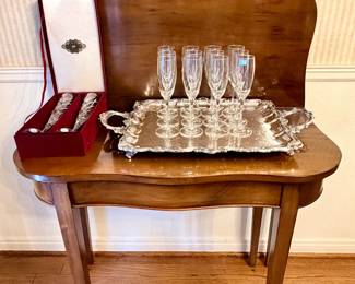 Vintage Ephraim Marsh Federal Style Game Table