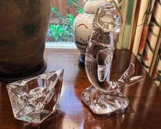 Orrefors crystal candle holder